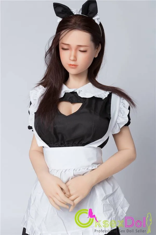 Sanhui 165cm/5ft5(5ft5) Bunny Sexdoll Japanese Maid Realistic Eyes Closed