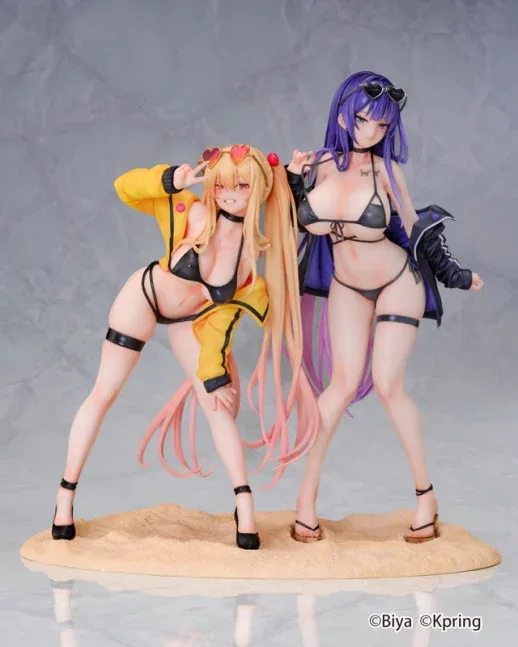 Yuna & Sayuri 1/6 Figures - 2 Figure Set w/Special Base Illustration by Biya & K Pring
