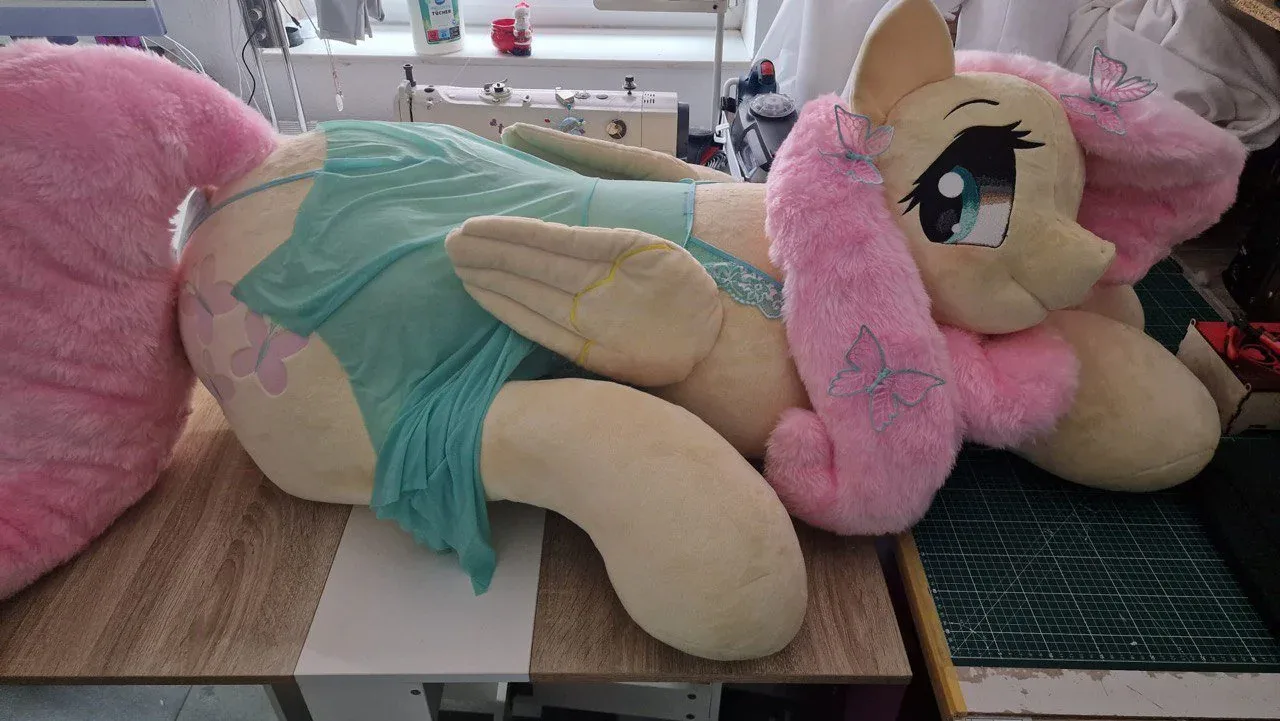 MLP Furry Sex Doll Fluttershy + Plush Pussy 130cm