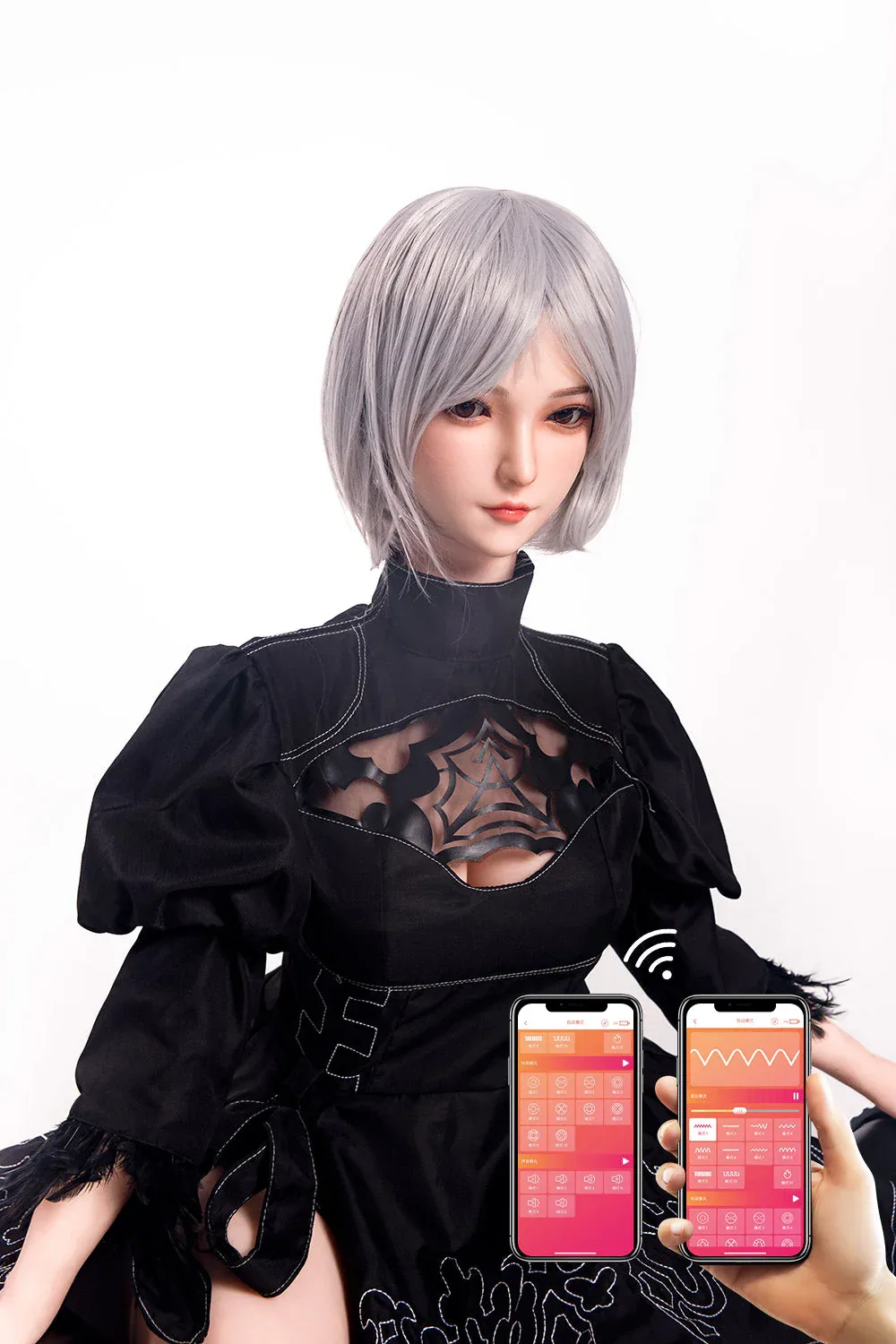 RIDMII Momo Plus 5ft34/ 163cm Unique Design App-Controlled Silicone Head TPE Full Body Cosplay 2b Sex Doll