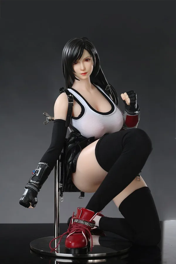 65cm Small Hentai Tifa Silicone Doll with Outfit