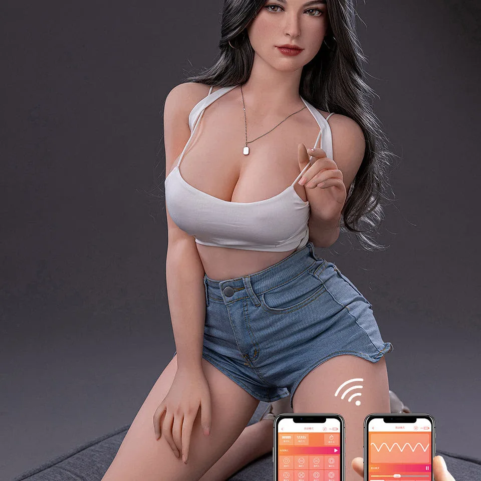 RIDMII Karyn 5ft34/ 163cm Unique Design App-Controlled Silicone Head TPE Full Body Big Breast Curvy Sex Doll