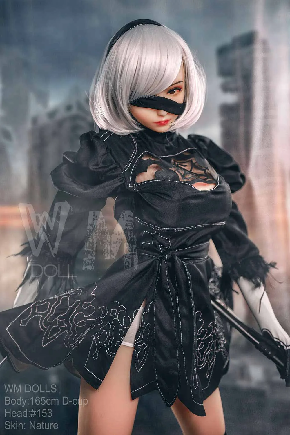 165cm/5ft5 D-cup TPE Sex Doll – 2B from Nier: Automata