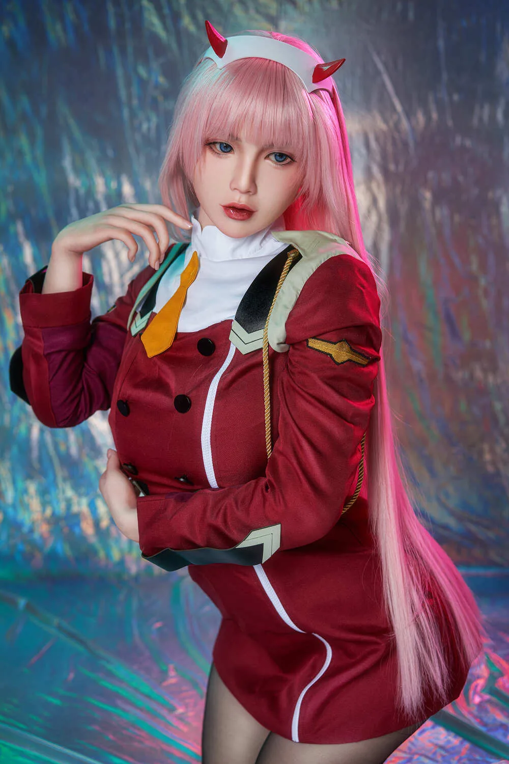 X165cm/5ft5 F-cup Silicone Sex Doll – Zero Two from DARLING in the FRANXX (ダーリン・イン・ザ・フランキス, Dārin In Za Furankisu)