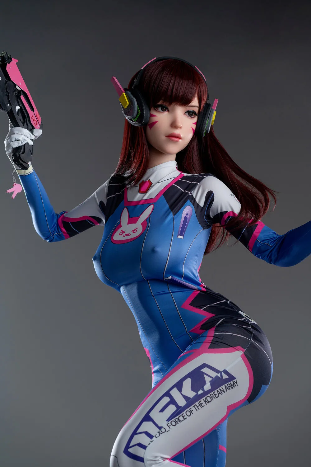 167cm/5ft6 E-cup Silicone Sex Doll – D.VA from Overwatch